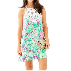 Lilly Pulitzer Pearl Soft Shift Dress “Catty Shack” Print Size 00